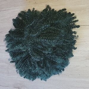 Green afro wig